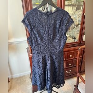 H&M Navy Crochet Lace Dress